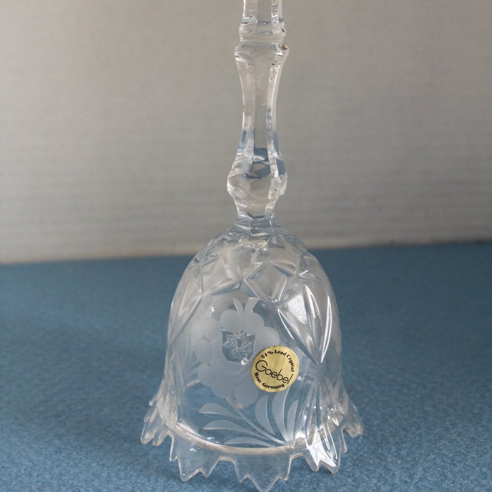 Rare Goebel Crystal Bell, 8 Pt Star
